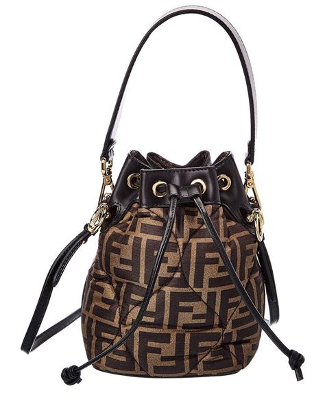 fendi leather bucket bag.